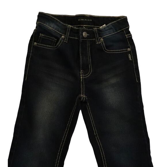 Youth Boys Silver Brand Dark Denim Jeans Size 5, Like New - Picture 9 of 10